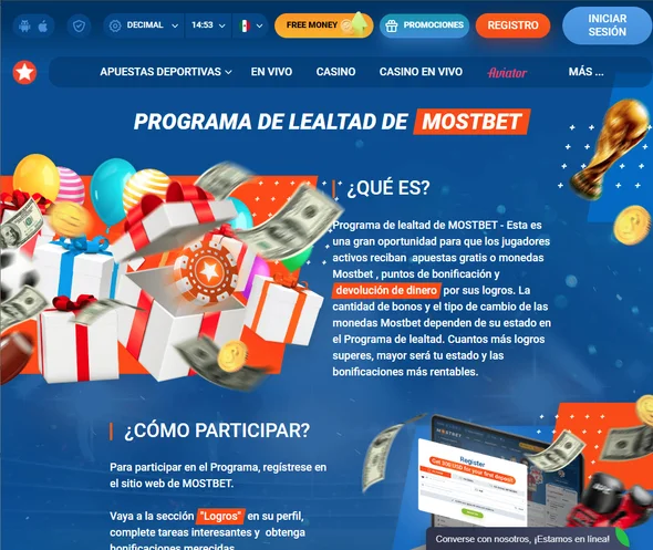 Programa de fidelidad de Mostbet