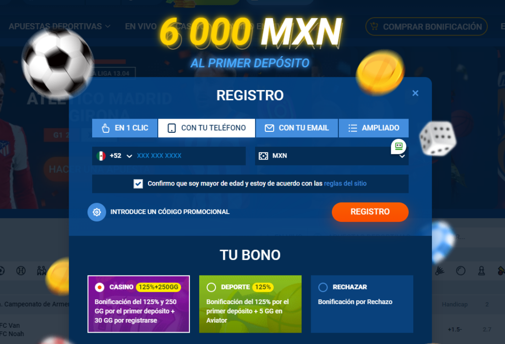 Registro por número de teléfono