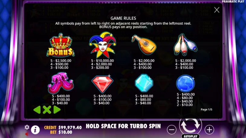 Bonos de bienvenida disponibles para el game Joker Jewels en México